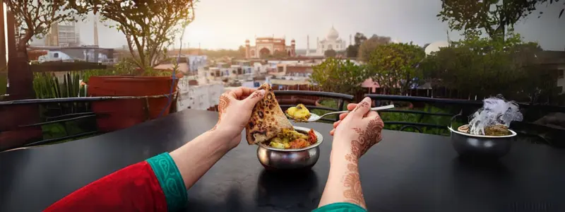 A Woman Eating Food India Travel Woman Eating Food