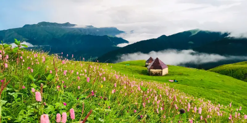 Ali Bedni bugyal trek winter view