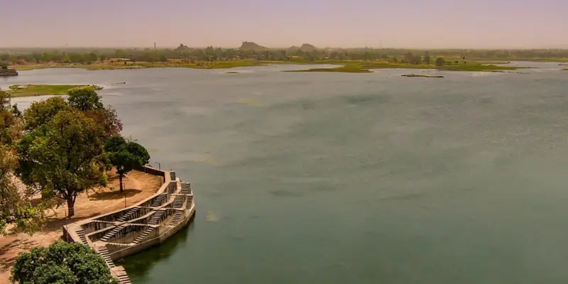 View of Barus Sagar lake