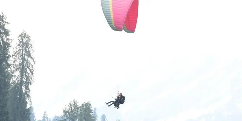 Best Paragliding Season View For Solang Valley best paragliding season in solang valley
