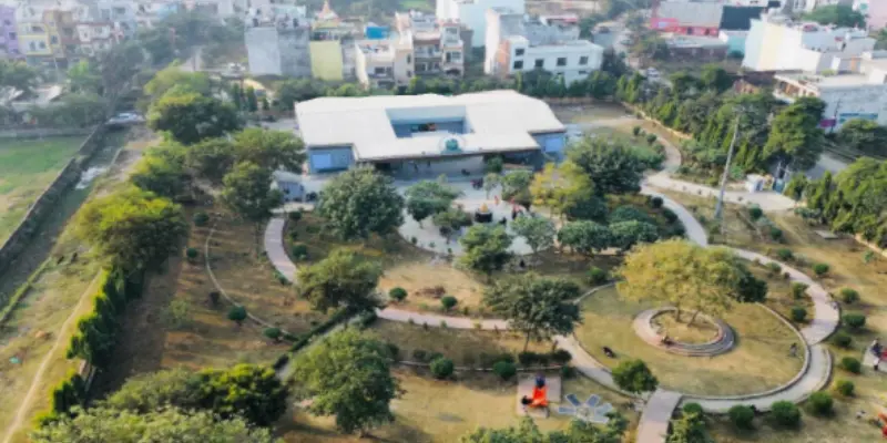 View of Buddha Park Moradabad