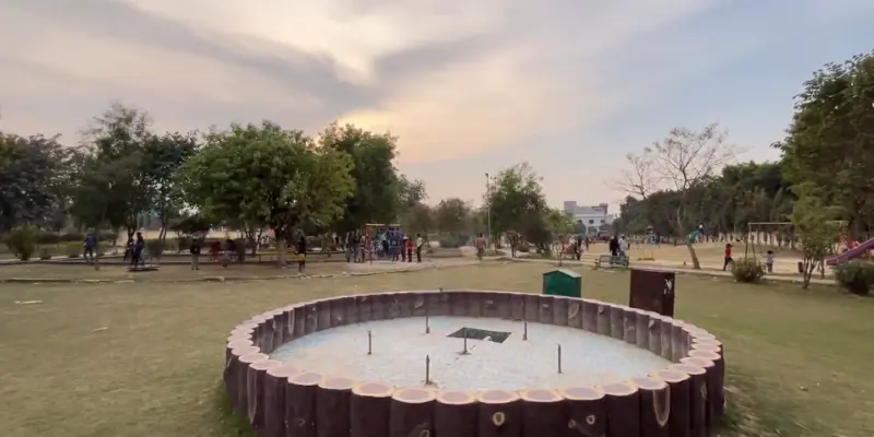 View of Buddha Park Moradabad