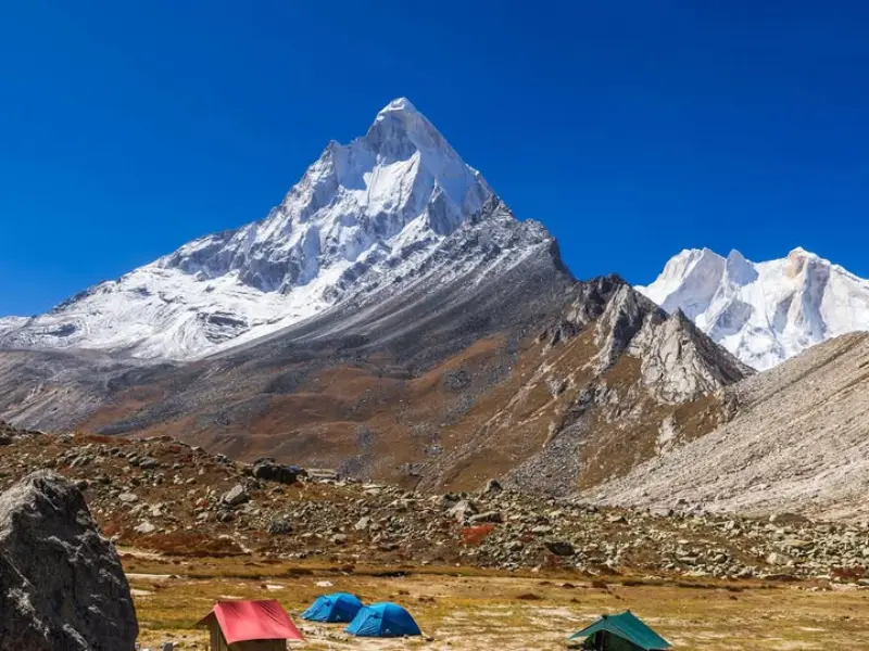 Summer view of Gaumukh