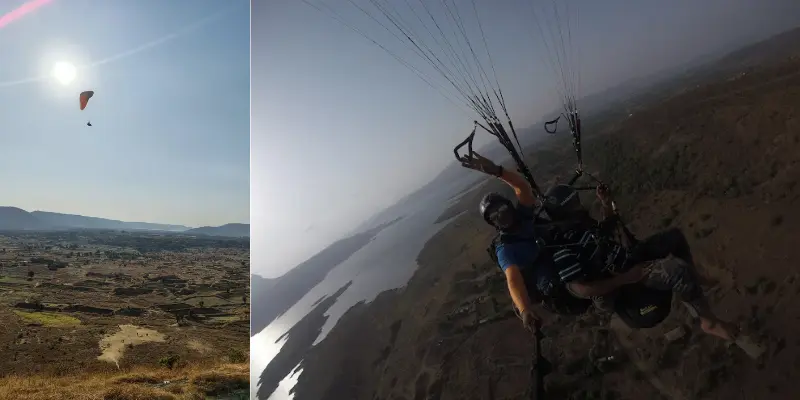 View of kamshet paragliding