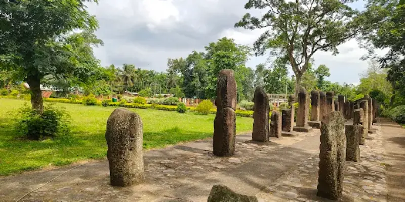 View of Kasmari pathar monoliths