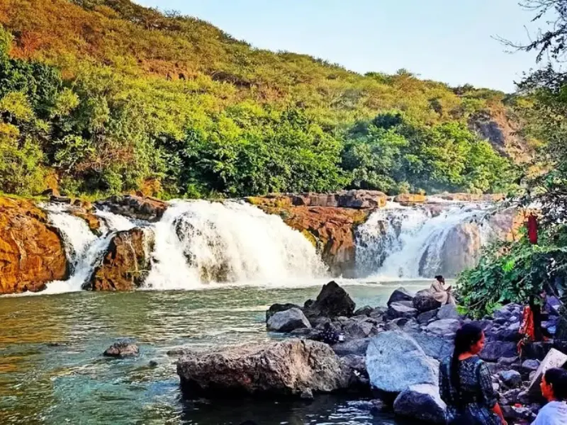 Khodiyar Dam Waterfall