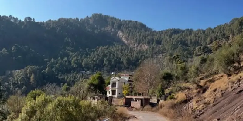 View of Khourgali hills