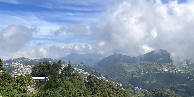 View of Kodaikanal Hills