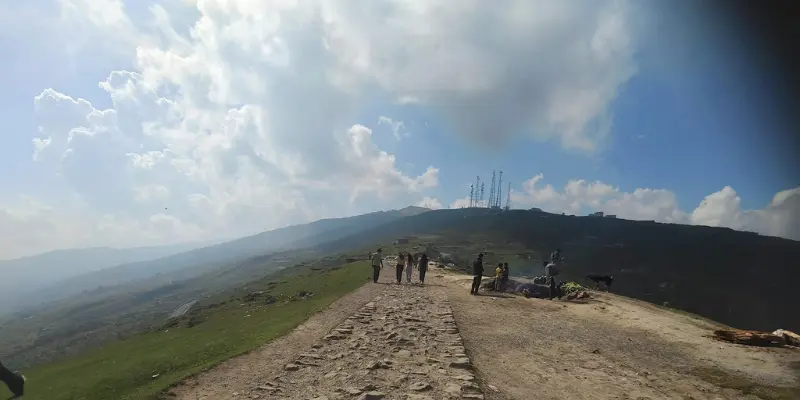 View of Nathatop hills