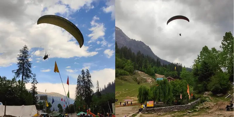 Paragliding Views In Solang Valley views of solang valley paragliding