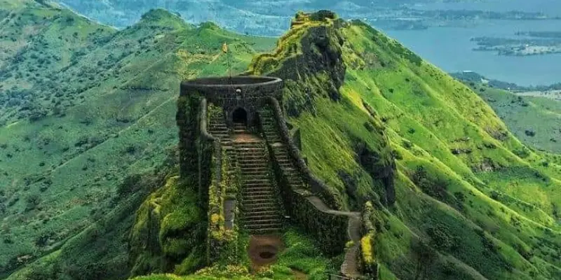 View of Rajgad Fort