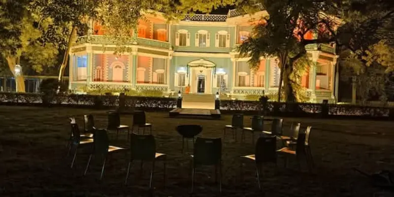 View of Riverside palace Gondal