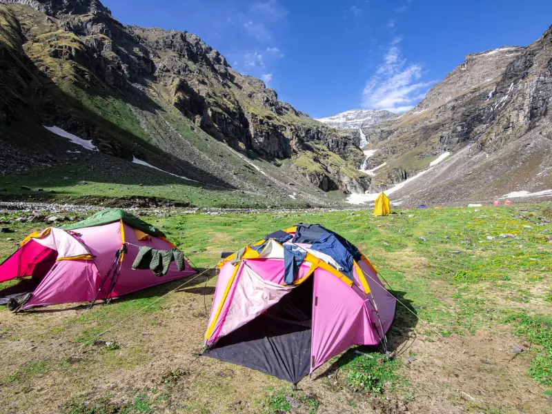 Summer view of Rupin Pass Trek