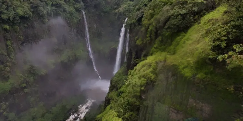 View of Thoseghar Waterfalls
