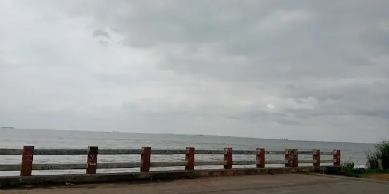 View of Uppada link bridge