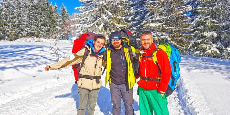 Comfortable wear for winter paragliding