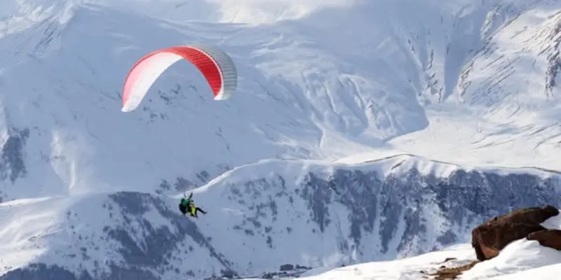 Winter Paragliding Paragliding in Winter